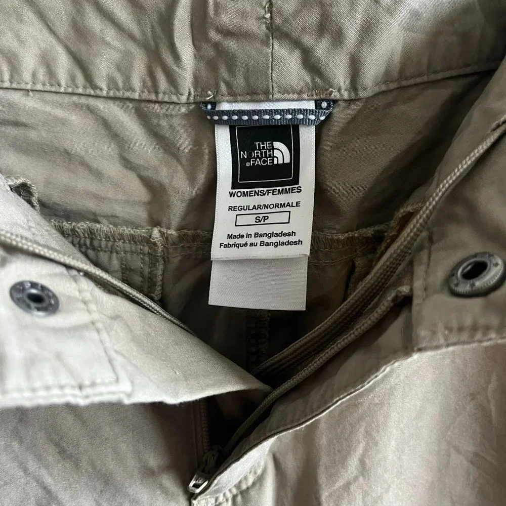 The North Face Women's Almatta Cropped Capri Khaki Pants Size 12 - Picture 12 of 12